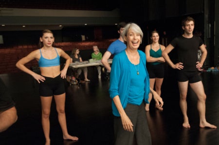 Buffy Price teaching dance class at Mason
