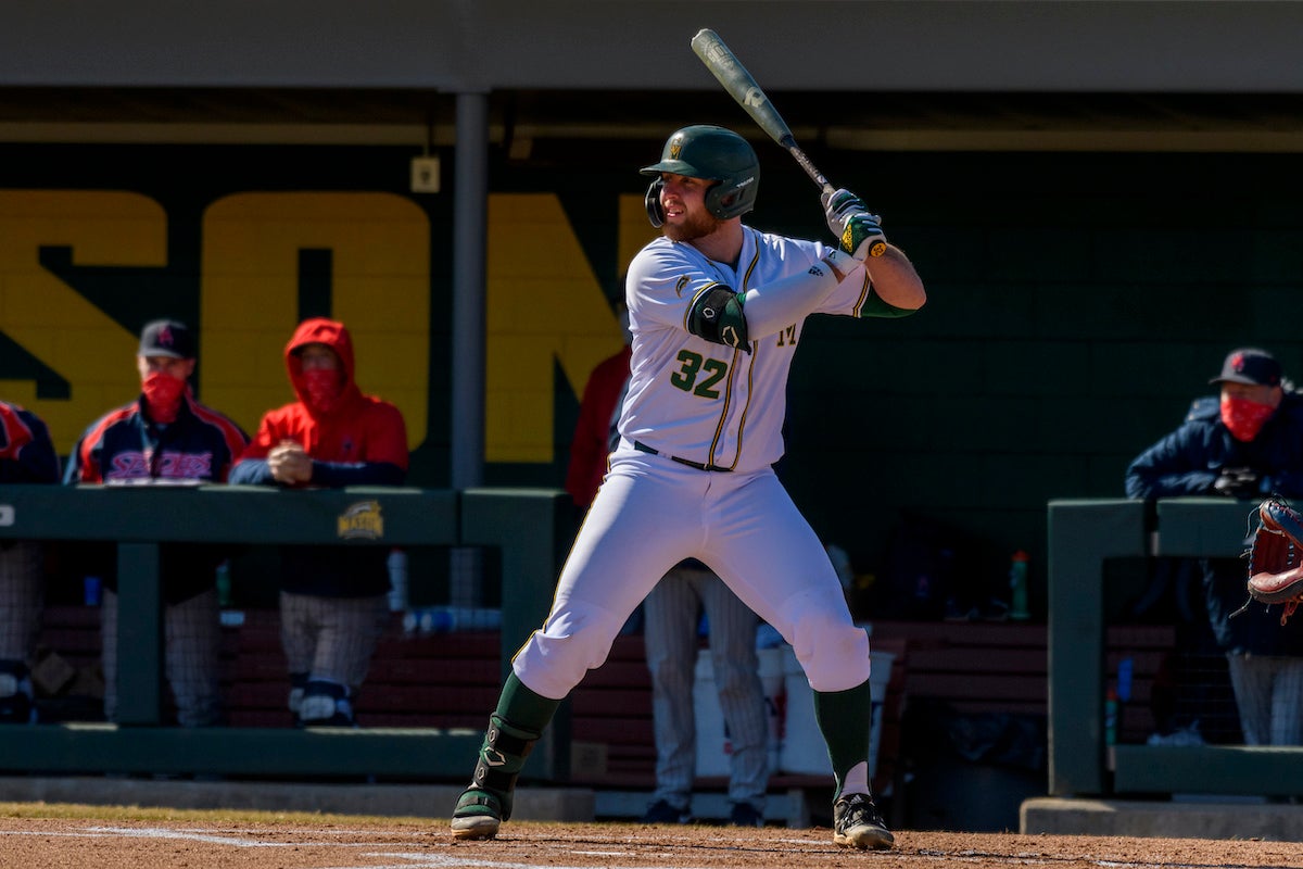 Scott Morgan playing baseball
