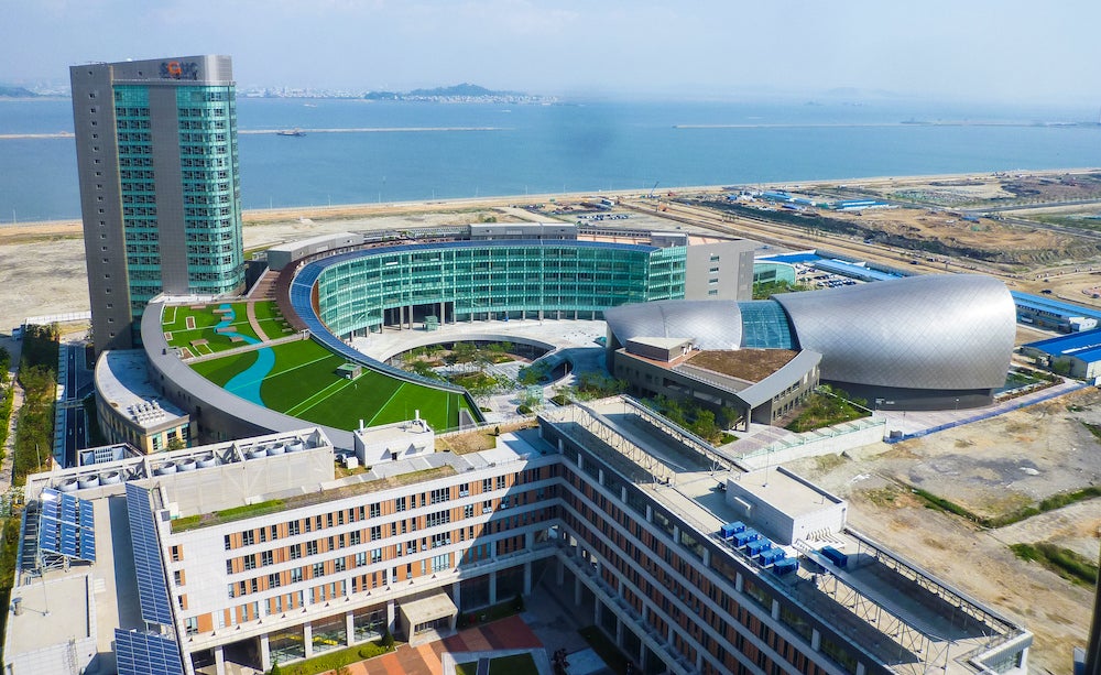 aerial of Mason Korea campus