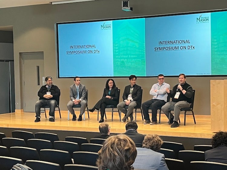 Q and A Panel at the International Symposium on Digital Therapeutics. Photo credit Jessie Ferguson