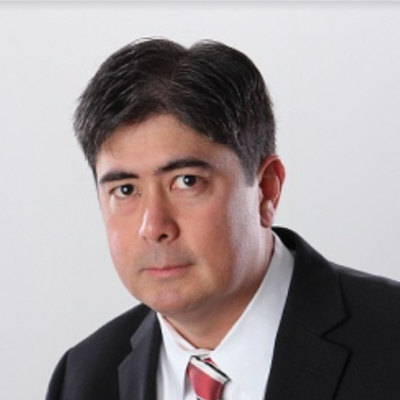 Matthew Willis, IST PhD student at Mason, wears a black suit and striped tie in his profile.