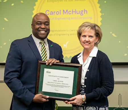 Pres washington and EOTM Carol McHugh