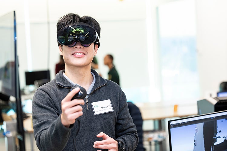 AI goggles demonstration