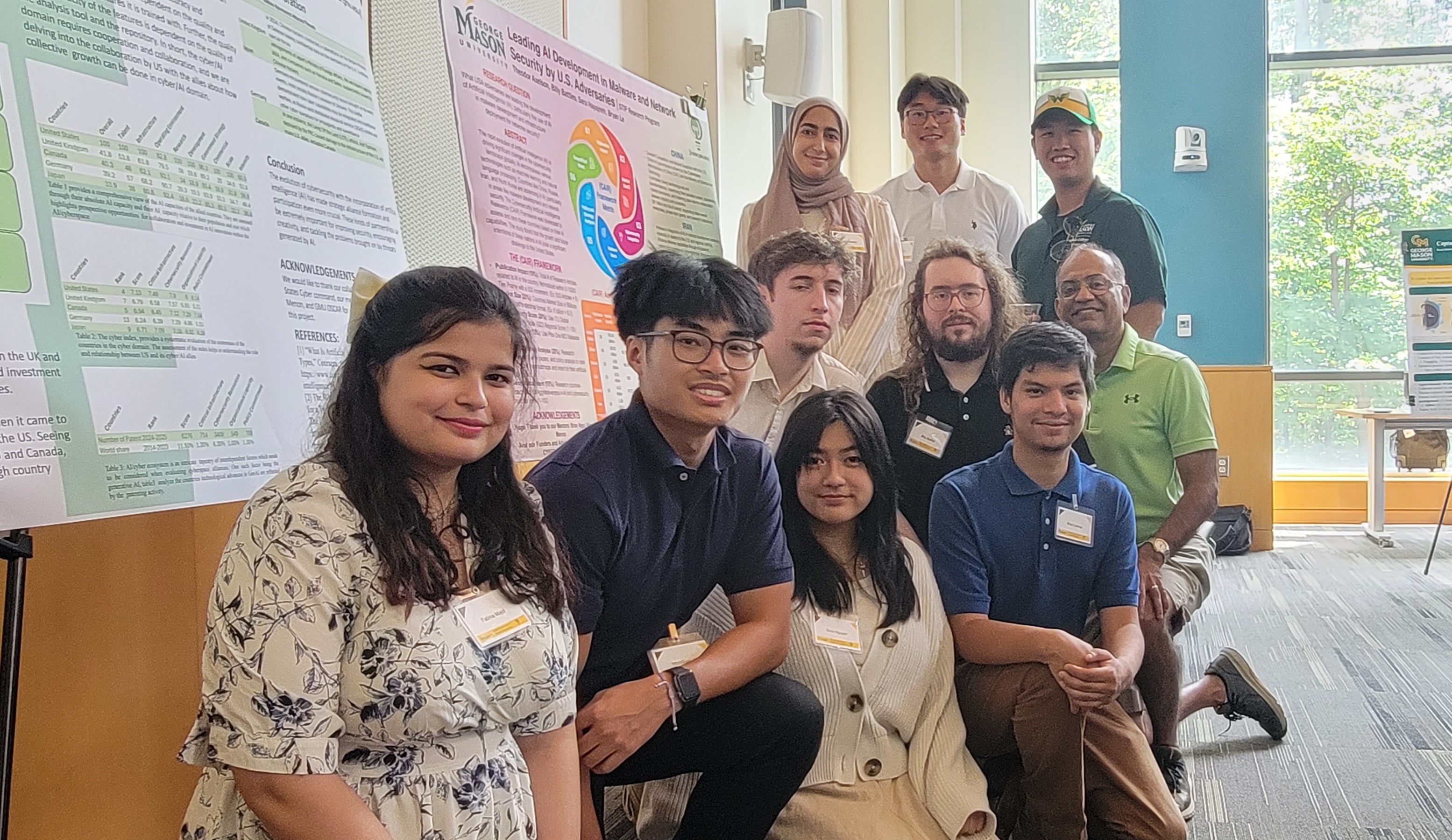 Brian Ngac (back row in baseball hat) and Nirup Menon (middle row on the right) with a group of PREP students. Photo provided by Brian Ngac.