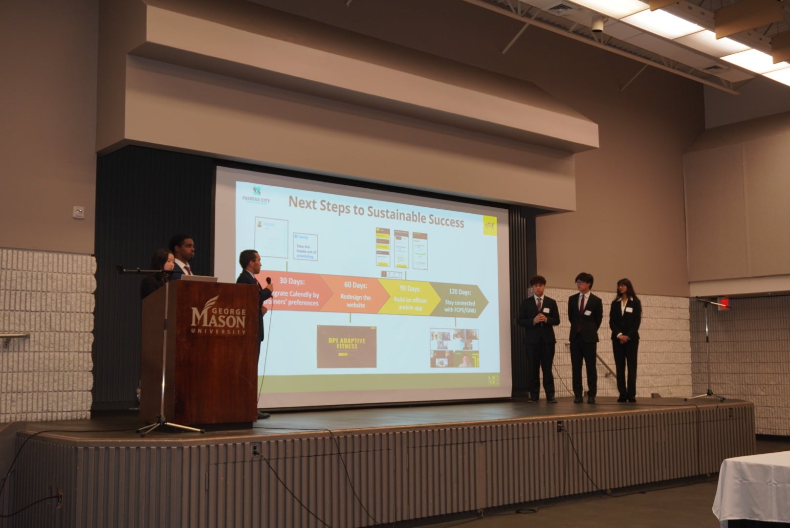 Mason Consulting Group team of consultants share their final presentation. Photo courtesy of Mason Consulting Group.