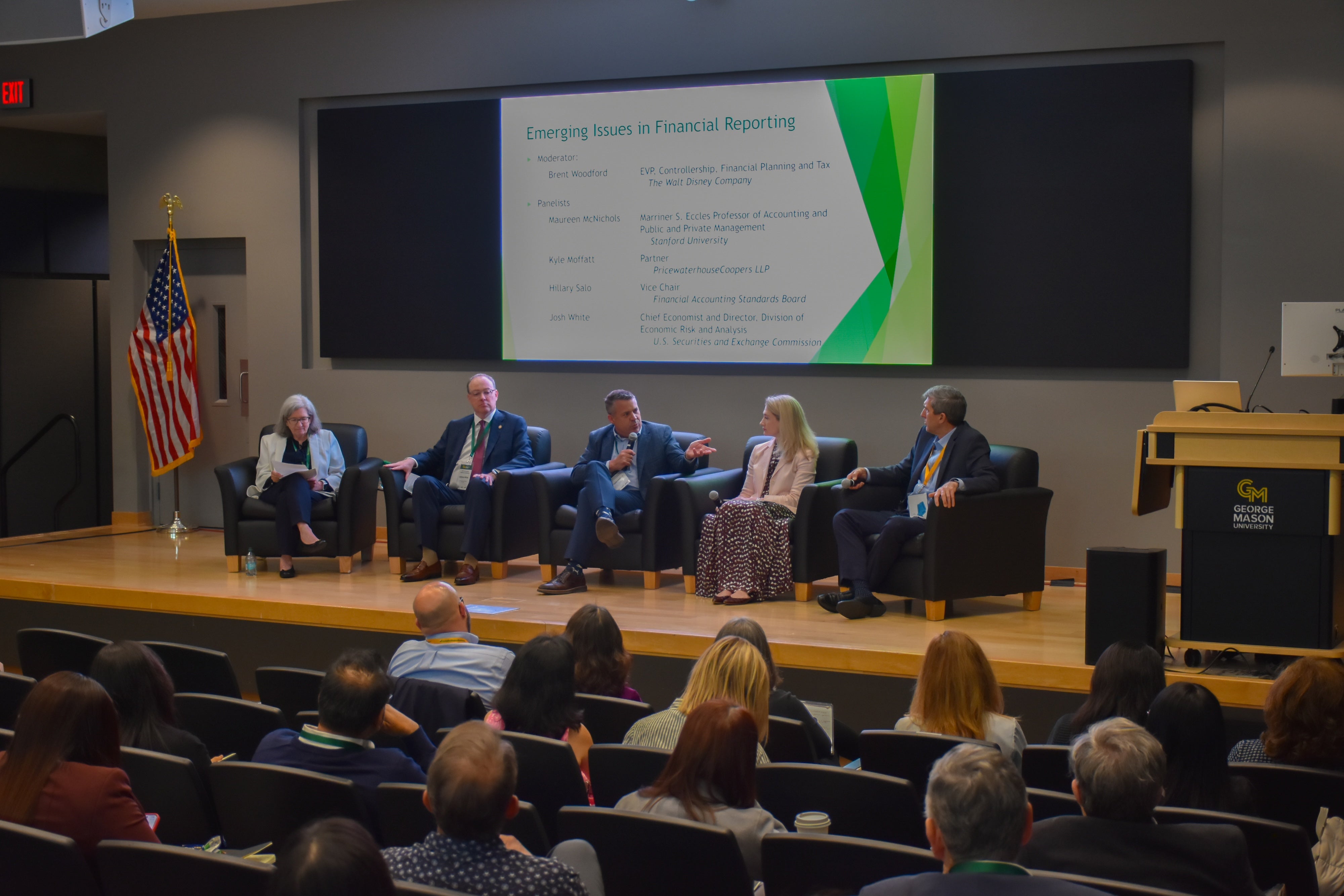 Panel of experts discuss research on emerging issues in financial planning at Accounting Horizons Conference. Photo by Greg Johnson/Costello College of Business.