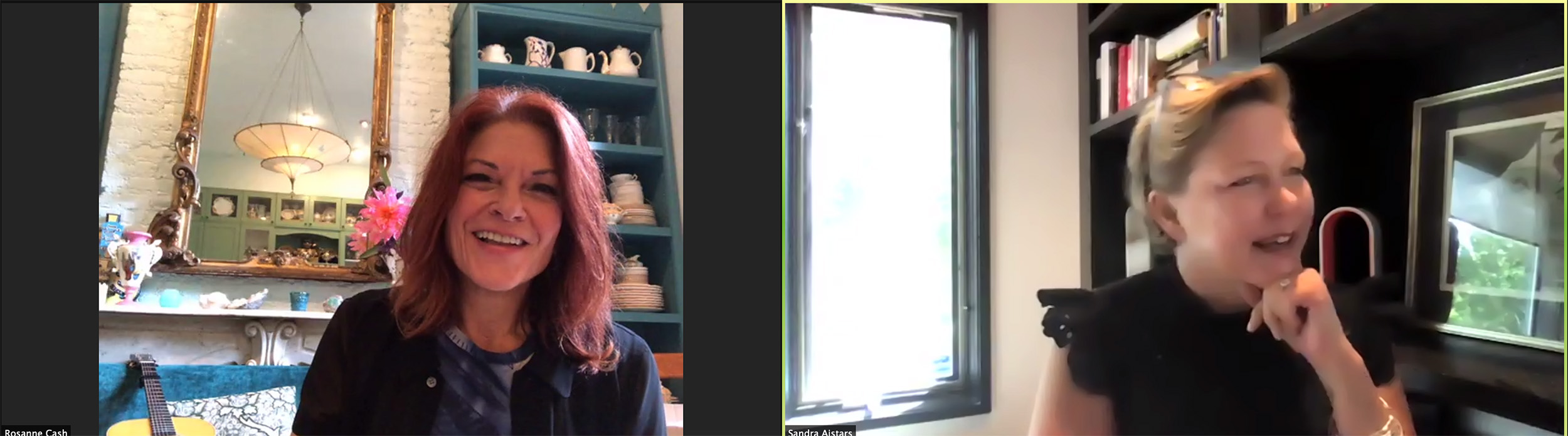 Rosanne Cash and Sandra Aistars.