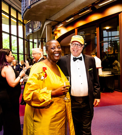 Rick Davis and Sheyna Burt (Hylton Executive Board Chair) 