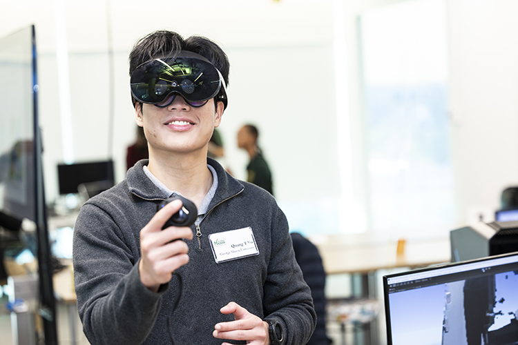 AI goggles demonstration