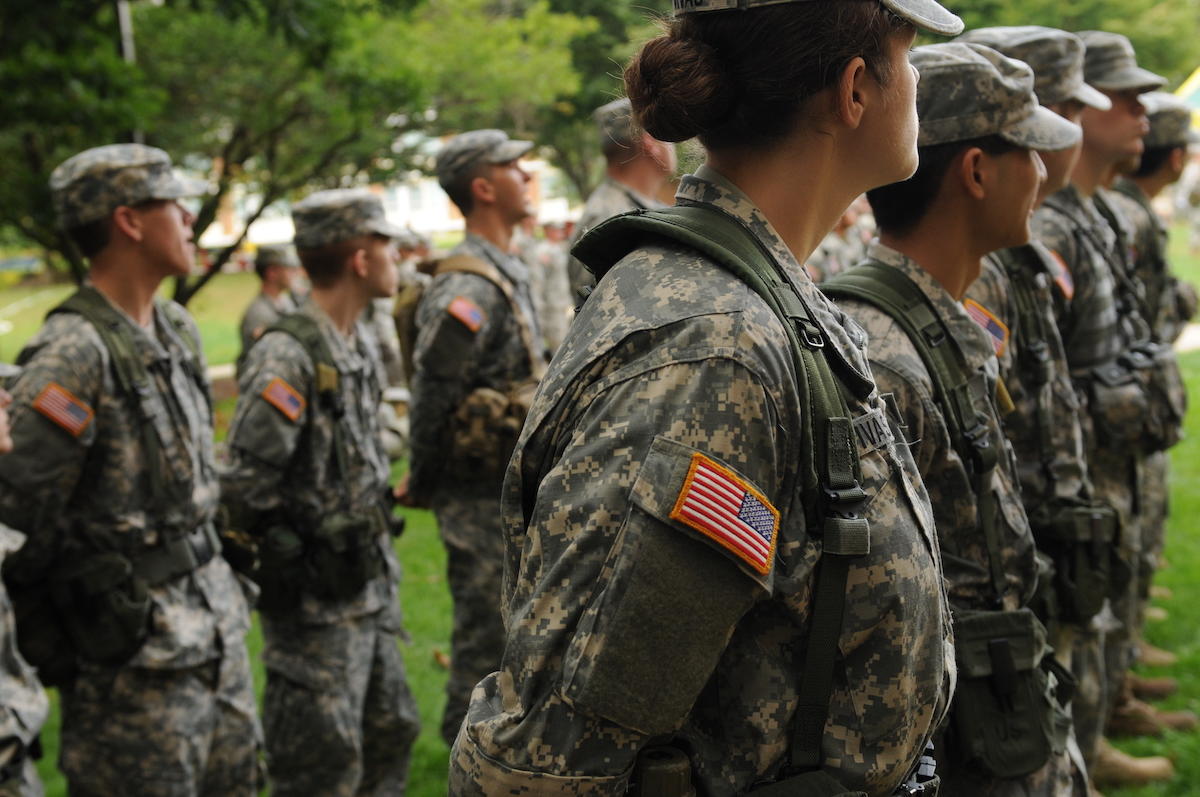 ROTC cadets. Photo by Evan Cantwell, 2009.