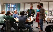 Mason Fairfax Campus in the winter.