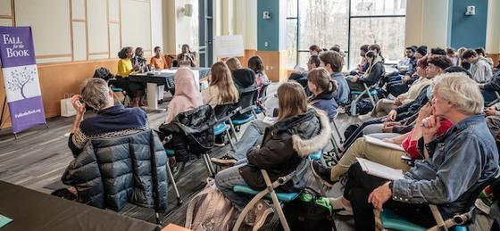 Fall for the Book crowd in the Fenwick Library Reading Room