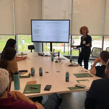 A presentation at the 2023 Marketing Symposium at Mason's School of Business