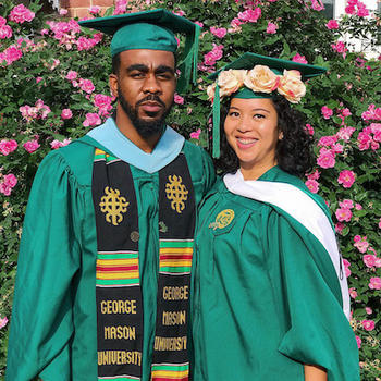 Charles and Setarra Nicholson at graduation in 2017. Photo provided.